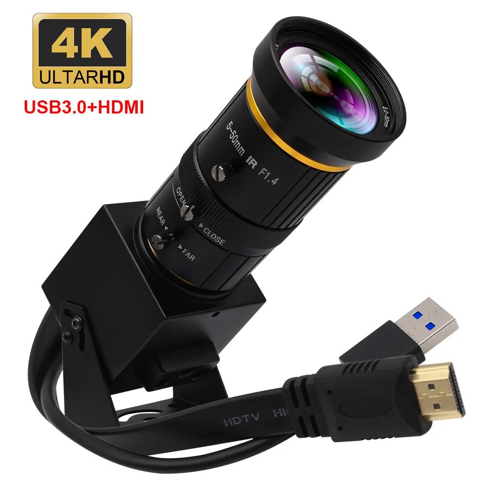 ELP 4K 60fps ī޶ HDMI USB3.0  Ʈ    PC HD ķ, 5-50mm    